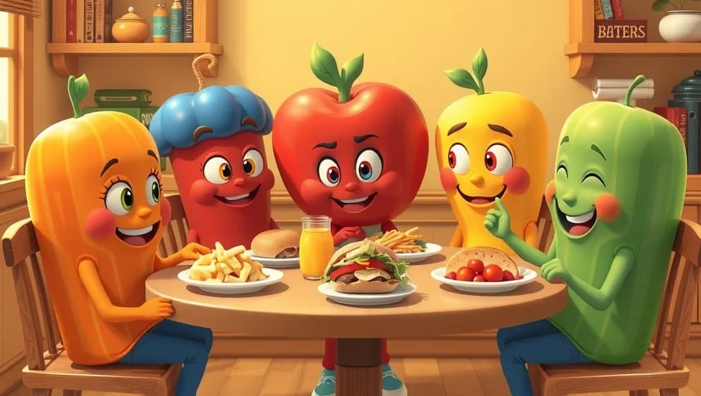 Mr Burrito and Friends äter gott tillsammans